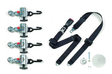 KIT ANCORAGGIO AUTOMATICO CARROZZINA CINTURA SICUREZZA ADVANCE PRO